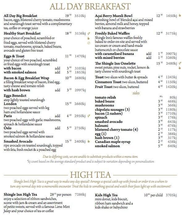 Shingle Inn Menu, Menu for Shingle Inn, Jindalee, Brisbane Urbanspoon