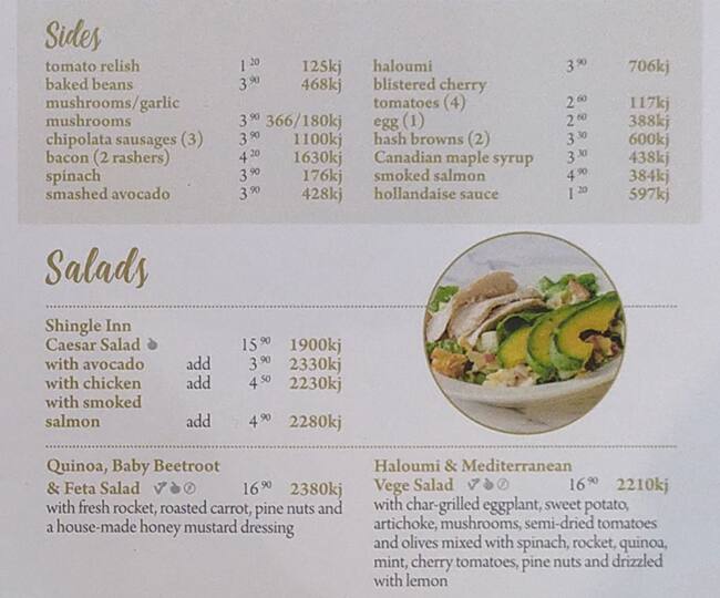 Carta de Shingle Inn