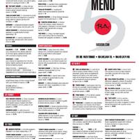 Ra Sushi Bar Restaurant Menu Menu Para Ra Sushi Bar Restaurant