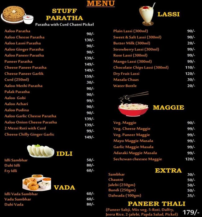 Menu at The Choice Food, Vadodara