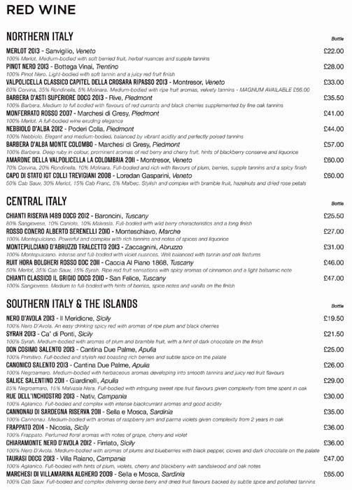 Menu At Piccolino Heddon Street Restaurant London 21 Heddon St menu-at-piccolino-heddon-street-restaurant-london-21-heddon-st