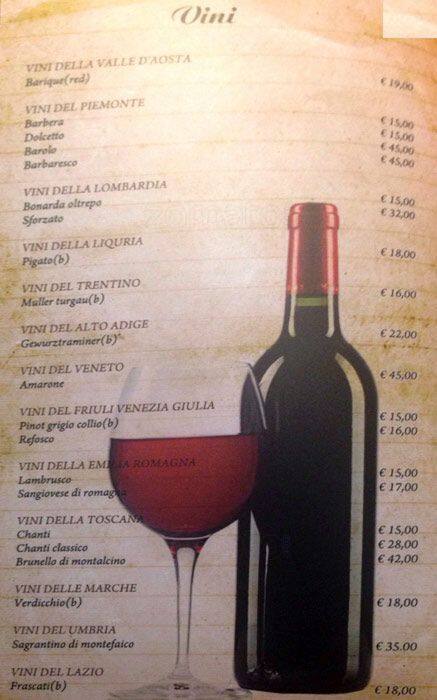 Menu di la siesta 