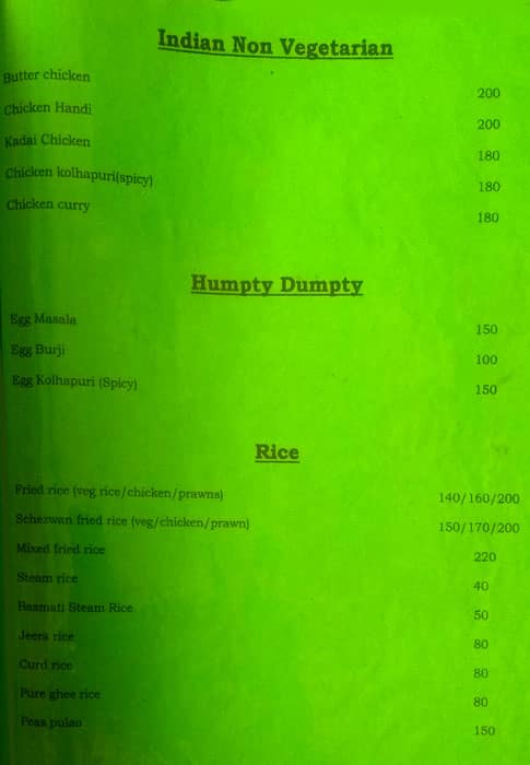 Anand's 44 Restaurant With Bar menu