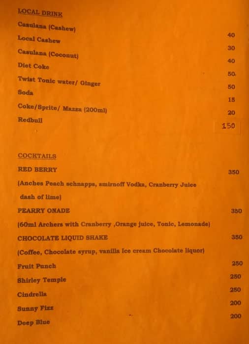 Anand's 44 Restaurant With Bar menu