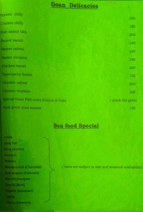 Anand's 44 Restaurant With Bar menu