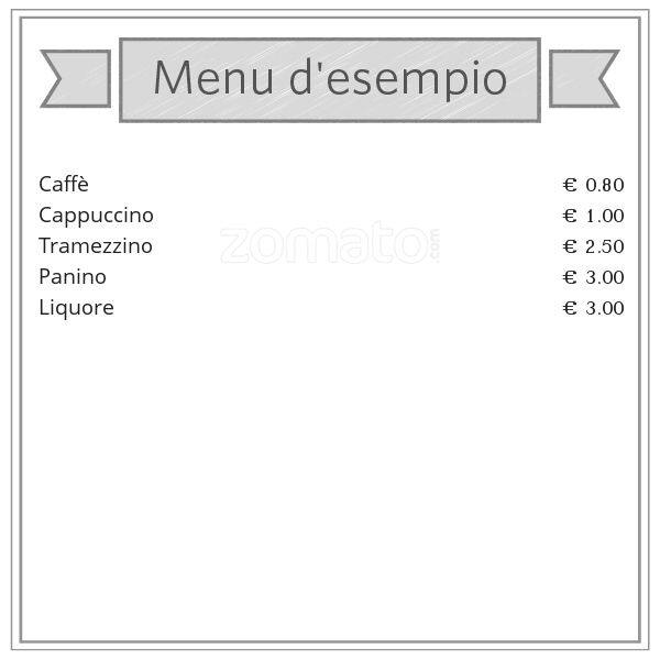 Menu di Gran Caffè Alessandrino Roma 