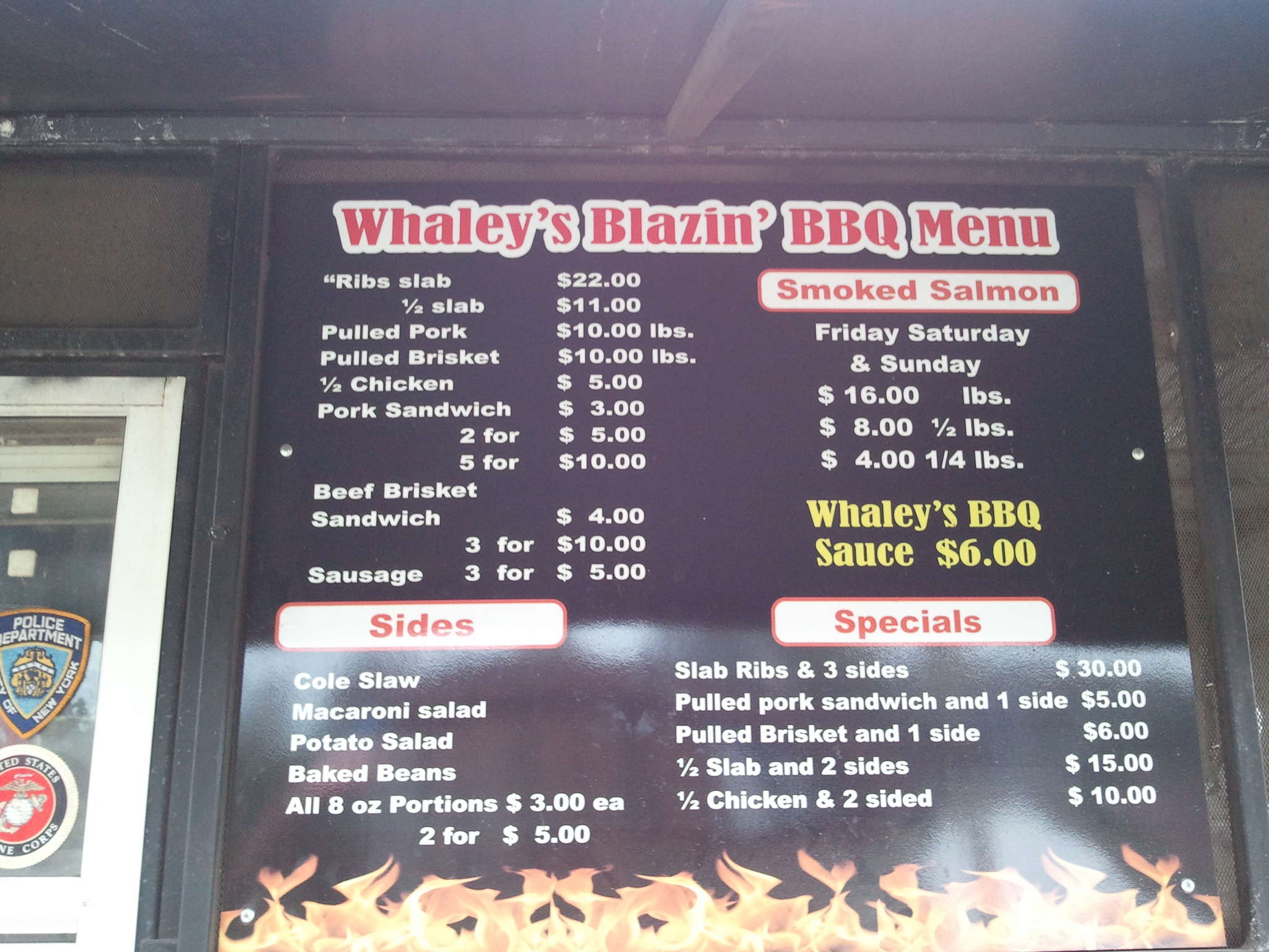 Whaley's Blazin BBQ Menu, Menu de Whaley's Blazin BBQ, Lutz/Land O