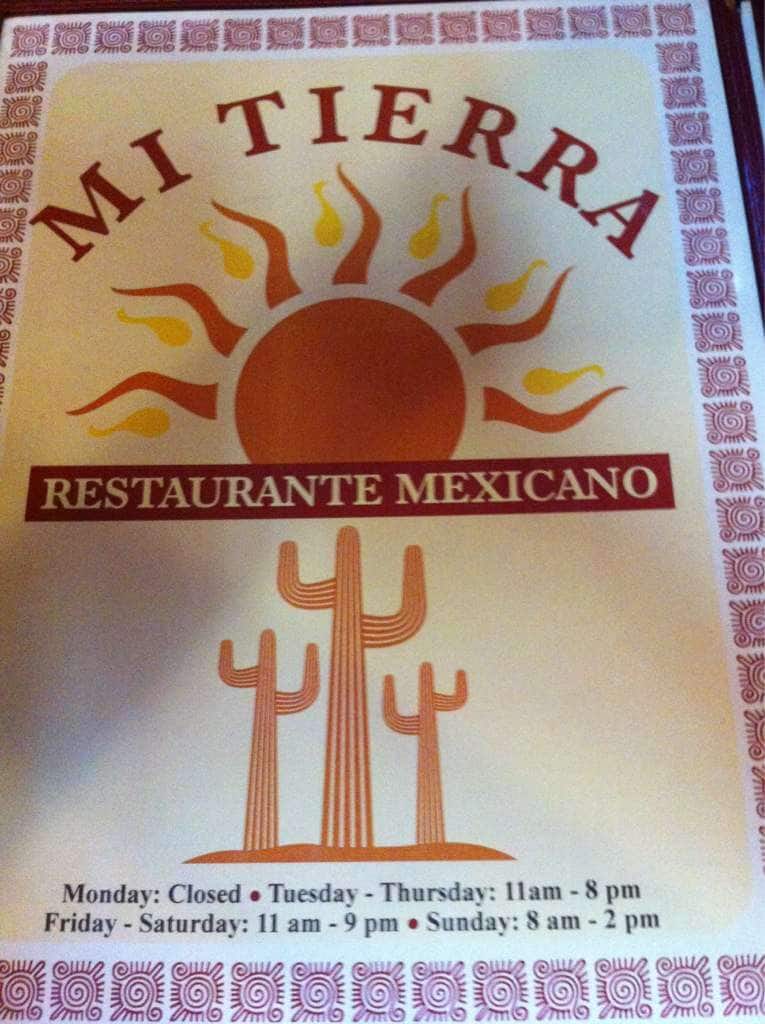 Mi Tierra Restaurante Mexicano Menu Urbanspoon/Zomato
