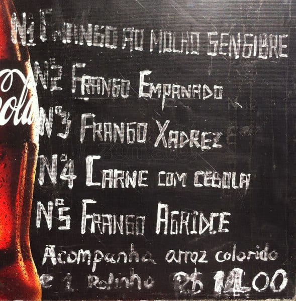 Pastelaria Pontão da Marquês cardápio