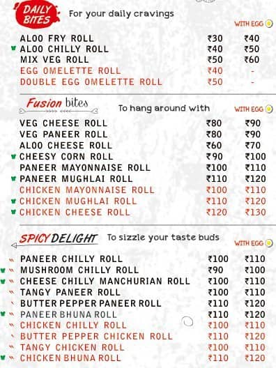 Rolls Mania Menu, Menu For Rolls Mania, Naupada, Thane West, Mumbai ...