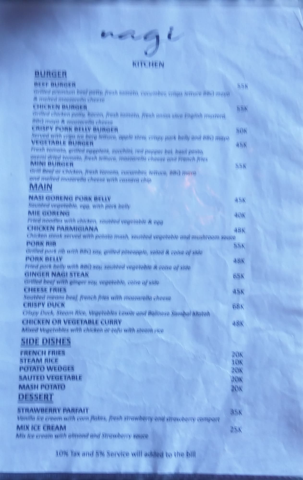 Nagi Kitchen Coffee Sushi Menu Zomato Indonesia