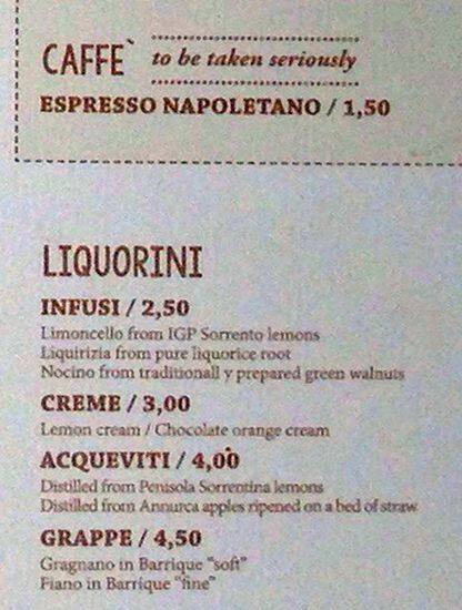 Menu di Rossopomodoro Roma Colli Portuensi 