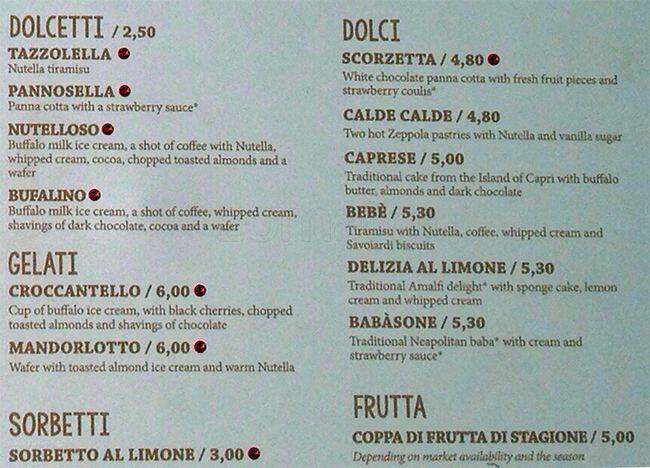 Menu di Rossopomodoro Roma Colli Portuensi 