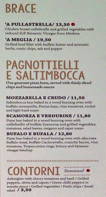 Menu di Rossopomodoro Roma Colli Portuensi 