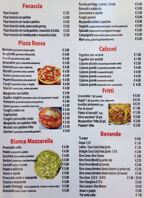 Menu di Ristorante Cinese Pizzeria Liao 