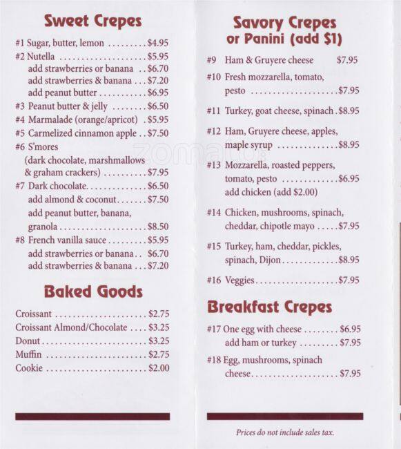 The Bench Menu - aaa-ai2