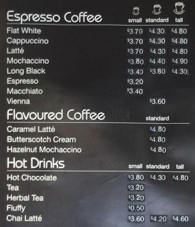 Mccafe Menu Menu V Restauracii Mccafe Frankton Hamilton Waikato