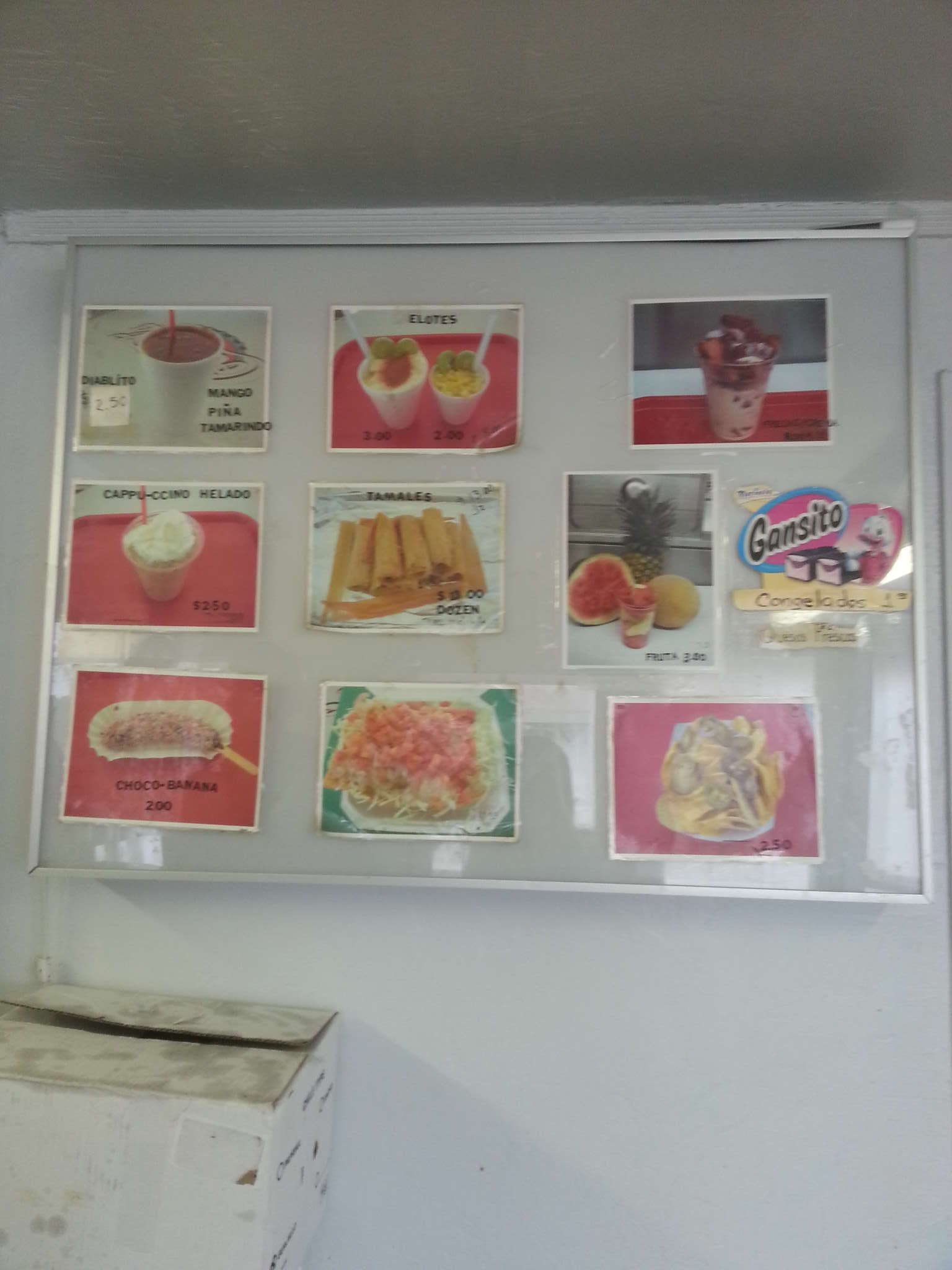 Menu at Tamales El Patio restaurant, Oklahoma City