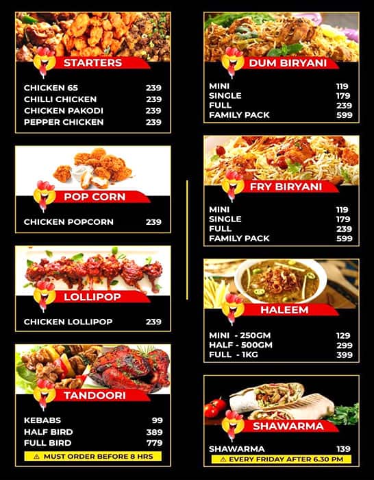 Menu of BB's Kitchen, Boduppal, Hyderabad