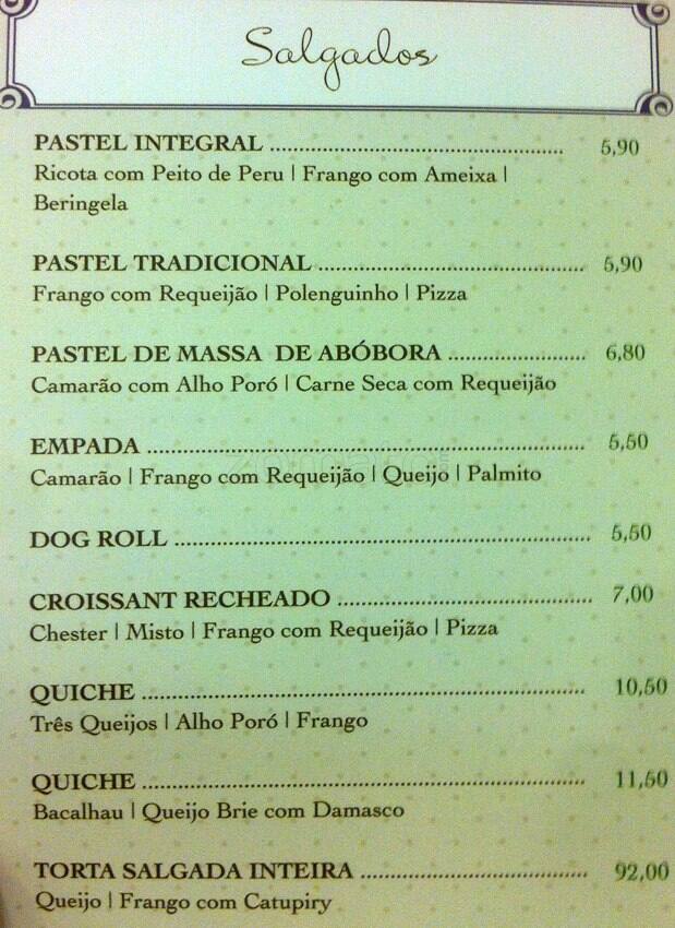 Café HUM - Ipanema cardápio