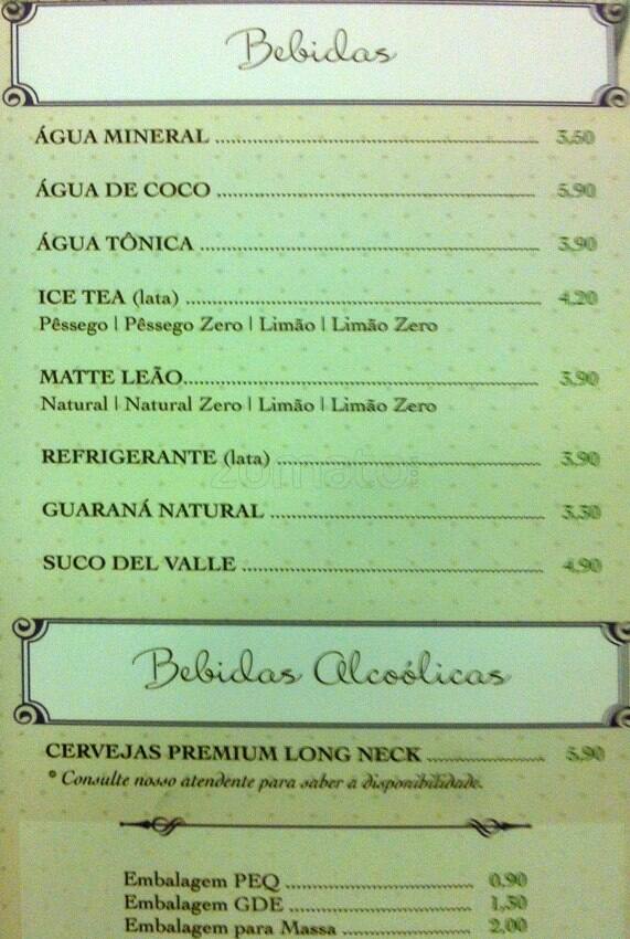 Café HUM - Ipanema cardápio