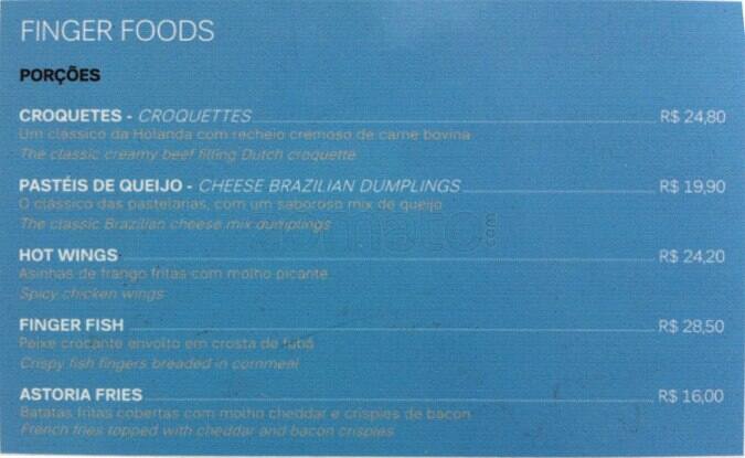 Rio Nextel cardápio