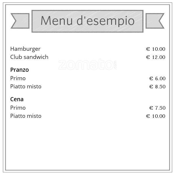 Menu di Calù Milano 