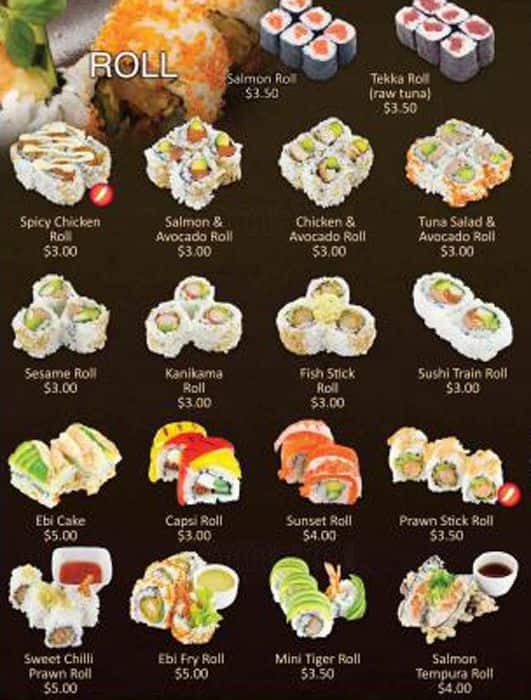 Sushi Train Menu, Menu for Sushi Train, Chermside, Brisbane ...