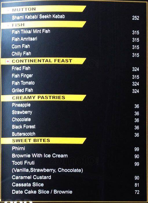 High Spirits -Pub & Grille menu