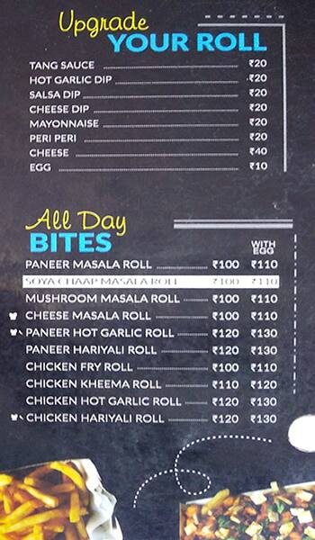 Rolls Mania menu