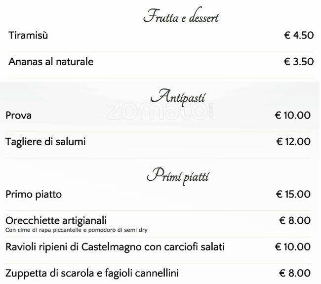 Menu di Delicatissimo inguaribili buongustai 