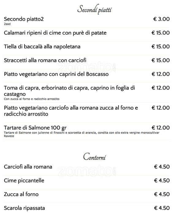 Menu di Delicatissimo inguaribili buongustai 