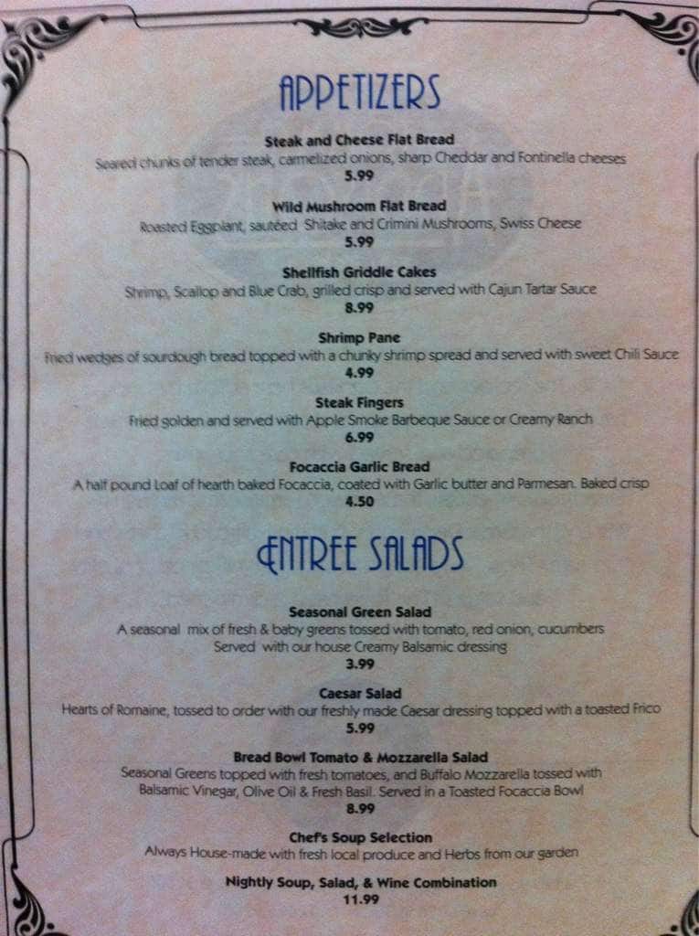 Tommy Addison's Menu, Menu for Tommy Addison's, South, Orlando