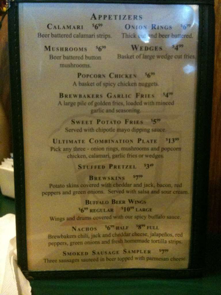 Brewbakers Brewing Co Menu, Menu for Brewbakers Brewing Co, Visalia, Visalia Urbanspoon/Zomato