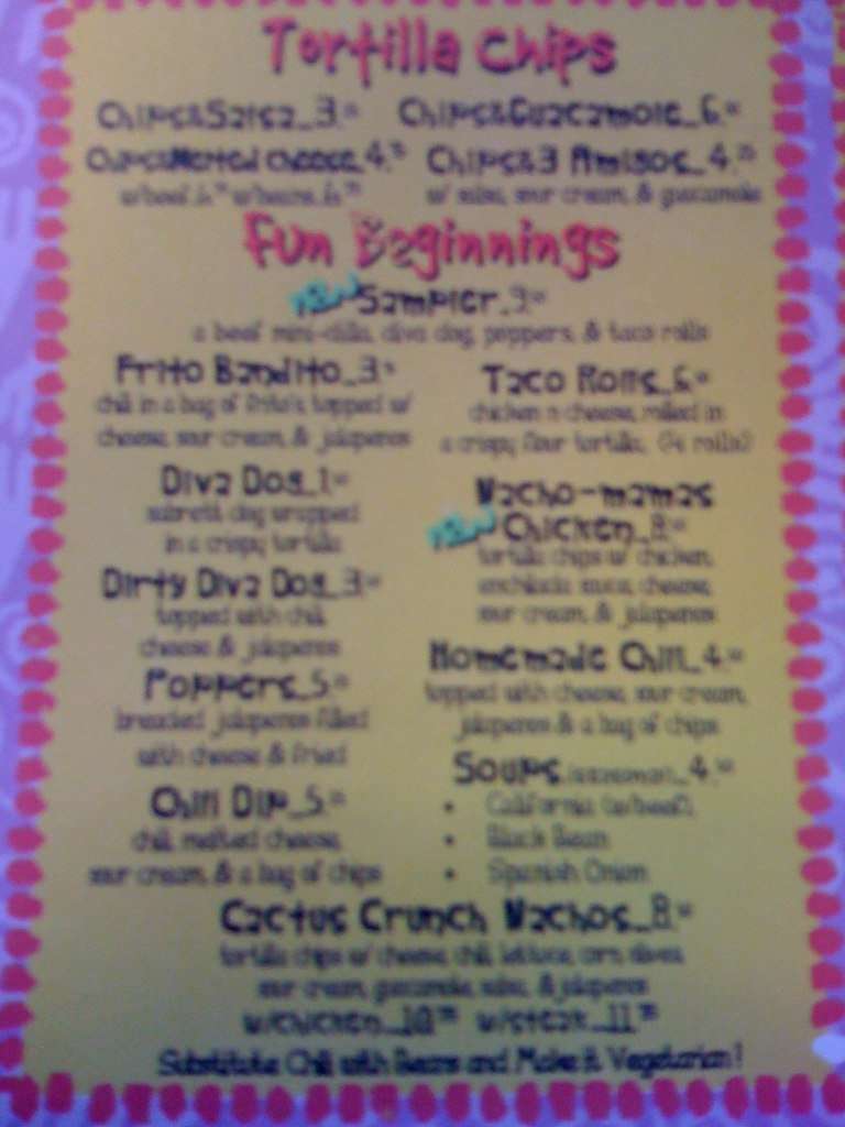 Funcho's Fajita Grill Menu Urbanspoon/Zomato