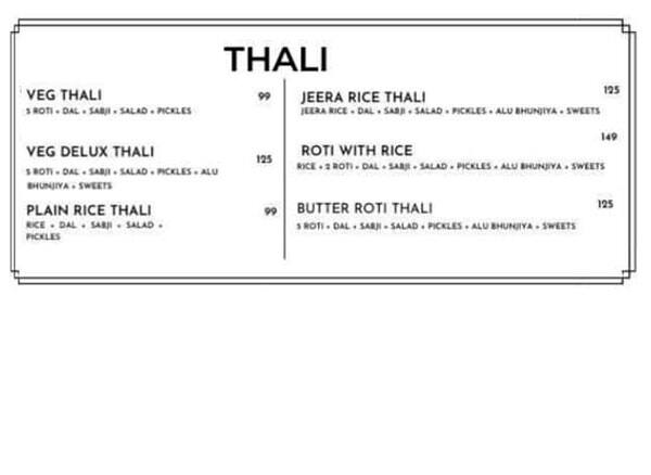 Annpurna Home Kitchen menu