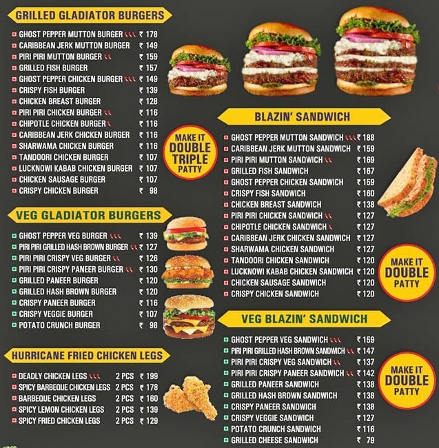 Stabbers Menu, Menu for Stabbers, Punjabi Bagh, New Delhi - Zomato