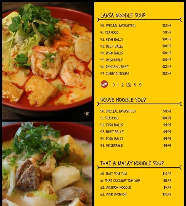 Menu at Mamak Dang Malaysian Fusion Cuisine McKnight Location
