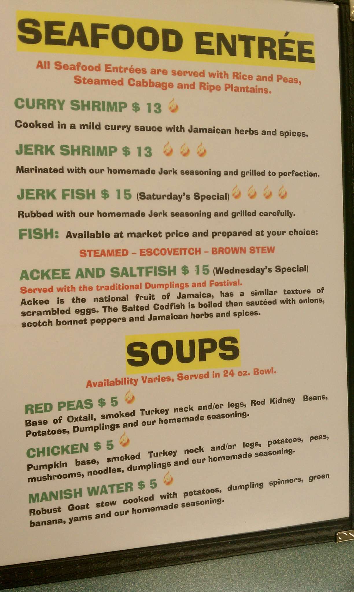 Jamaica Jamaica Cuisine Menu, Menu for Jamaica Jamaica Cuisine, Alamo