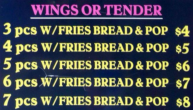 Menu at Sun Sub restaurant, Chicago, W North Ave