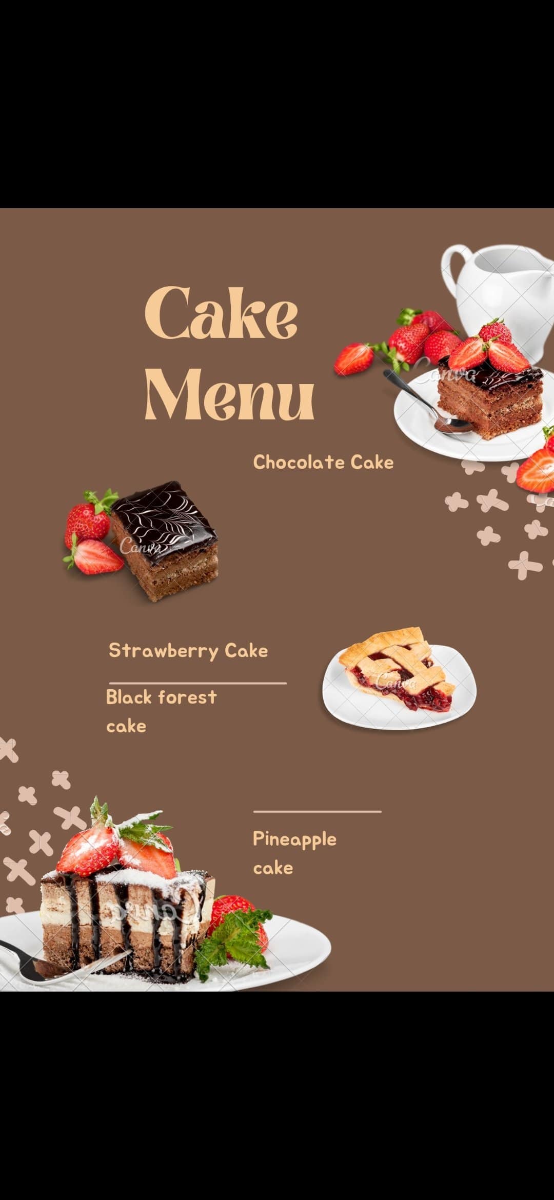 Menu of The Heavens Cake Shop, Malad East, Mumbai