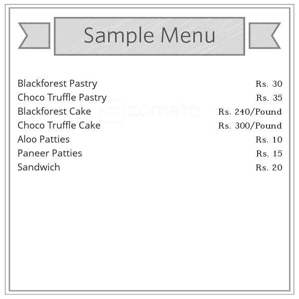 Aggarwal Bikaneri Sweets menu