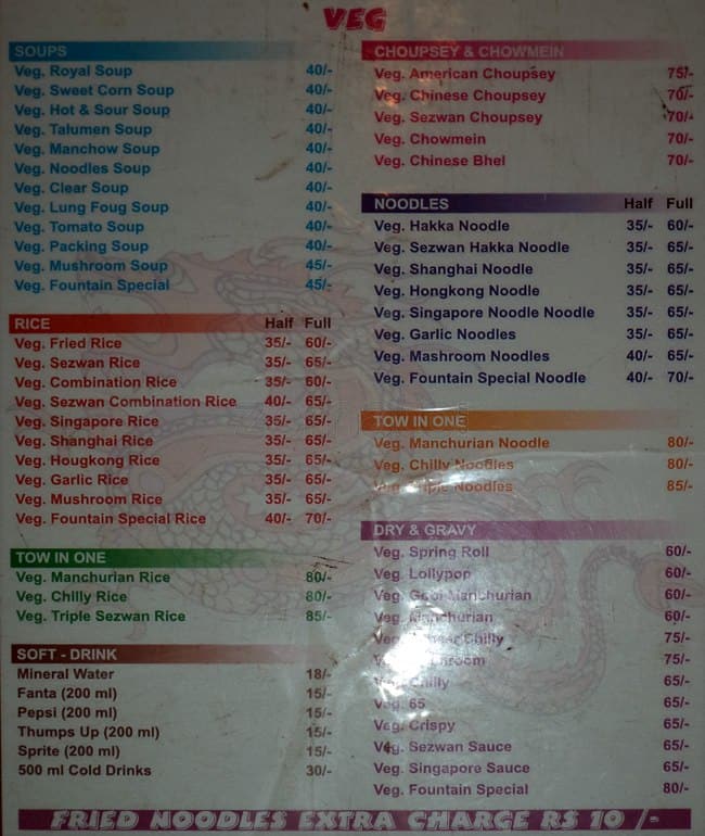 hotel leela gandhinagar menu card