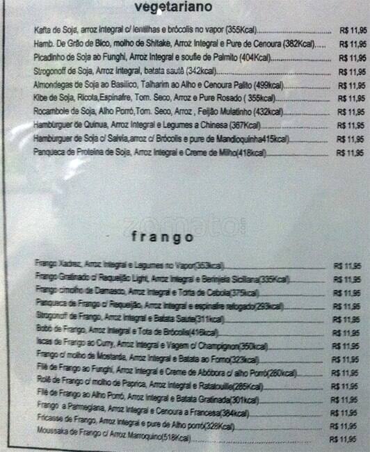 Empório Saúde cardápio