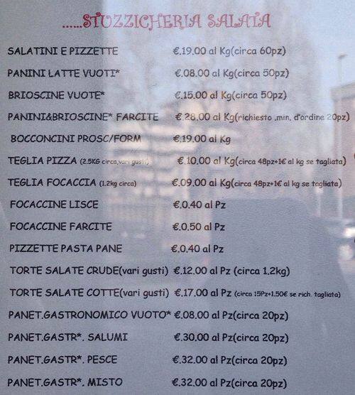 Menu di Milanopane 