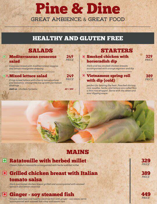 Pine & Dine Menu, Menu for Pine & Dine, Hitech City, Hyderabad Zomato