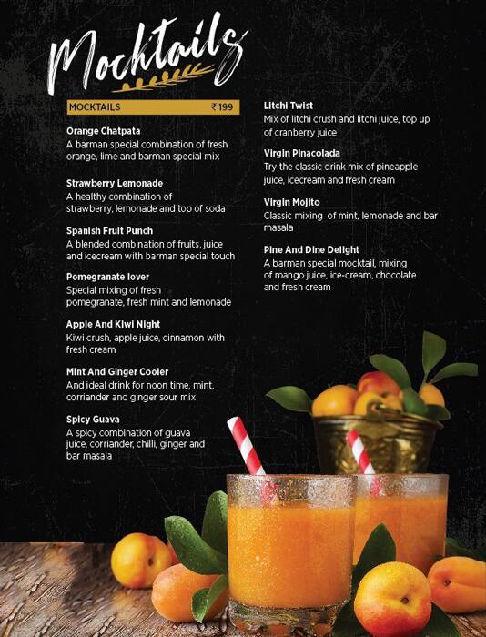 Pine Dine Menu Menu For Pine Dine Hitech City Hyderabad