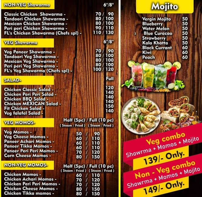 Menu of Flavor Loop, Airoli, Navi Mumbai