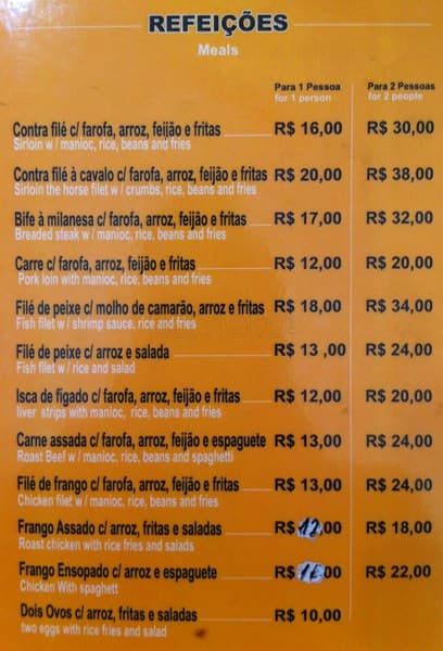 Boteco Benfica cardápio