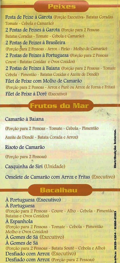 Garota Bonsucesso Bar E Restaurante cardápio